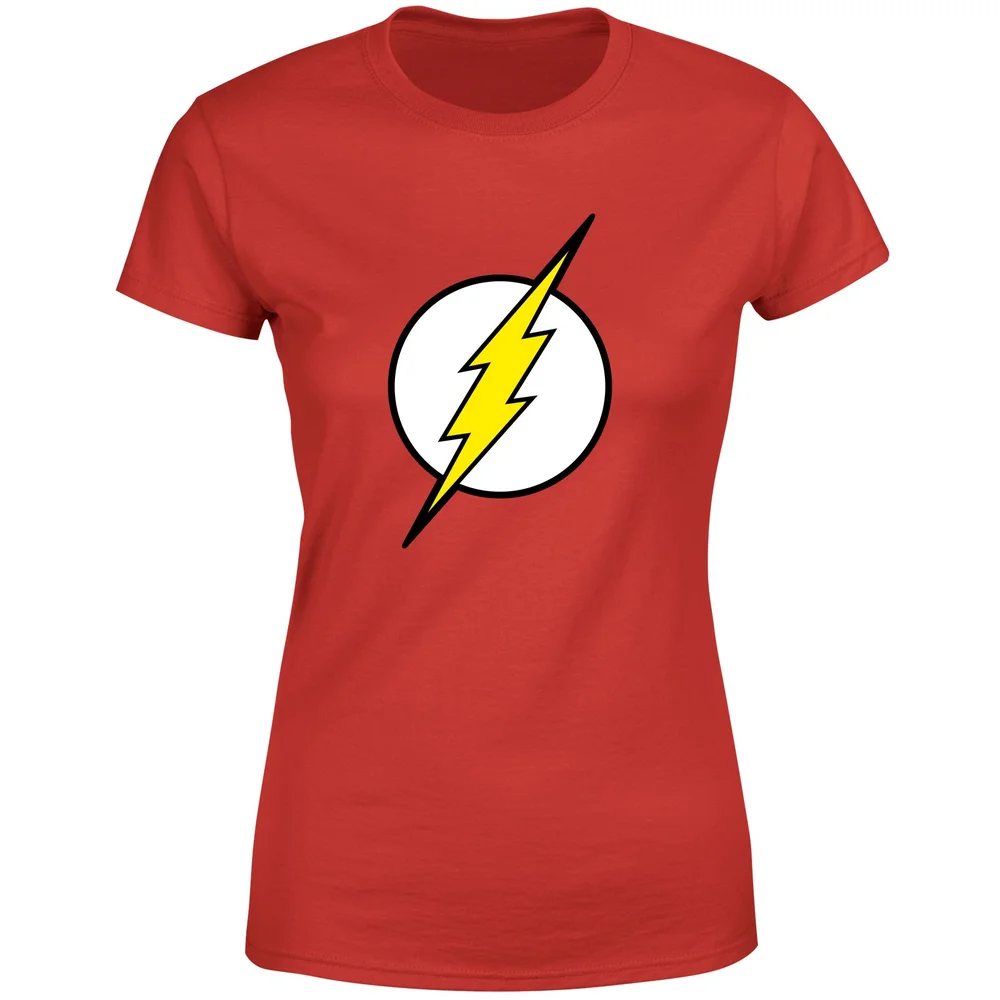 Justice League Flash Logo Women's T-Shirt - Red - S Image 1
