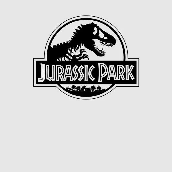 Jurassic Park Logo Women's T-Shirt - Grey