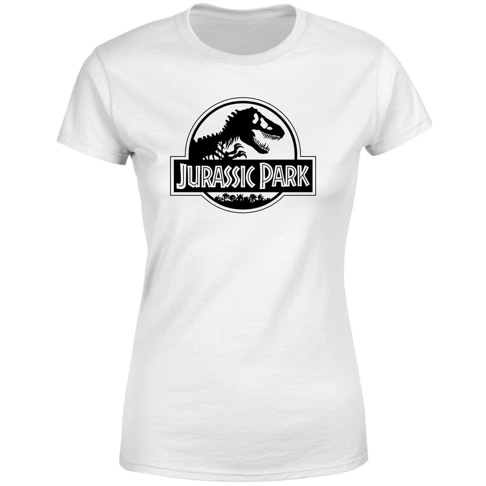 Jurassic Park Logo Women's T-Shirt - White - XS Image 1