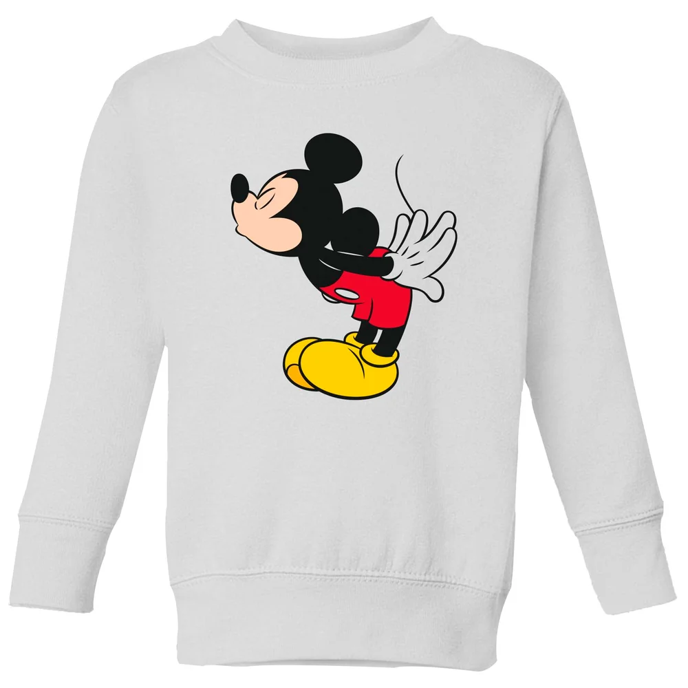 Disney Mickey Mouse Mickey Split Kiss Kids' Sweatshirt - White - 3-4 Years Image 1