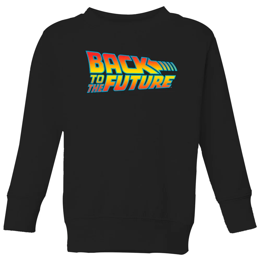 Back To The Future Classic Logo Kids' Sweatshirt - Black - 3-4 Years Image 1