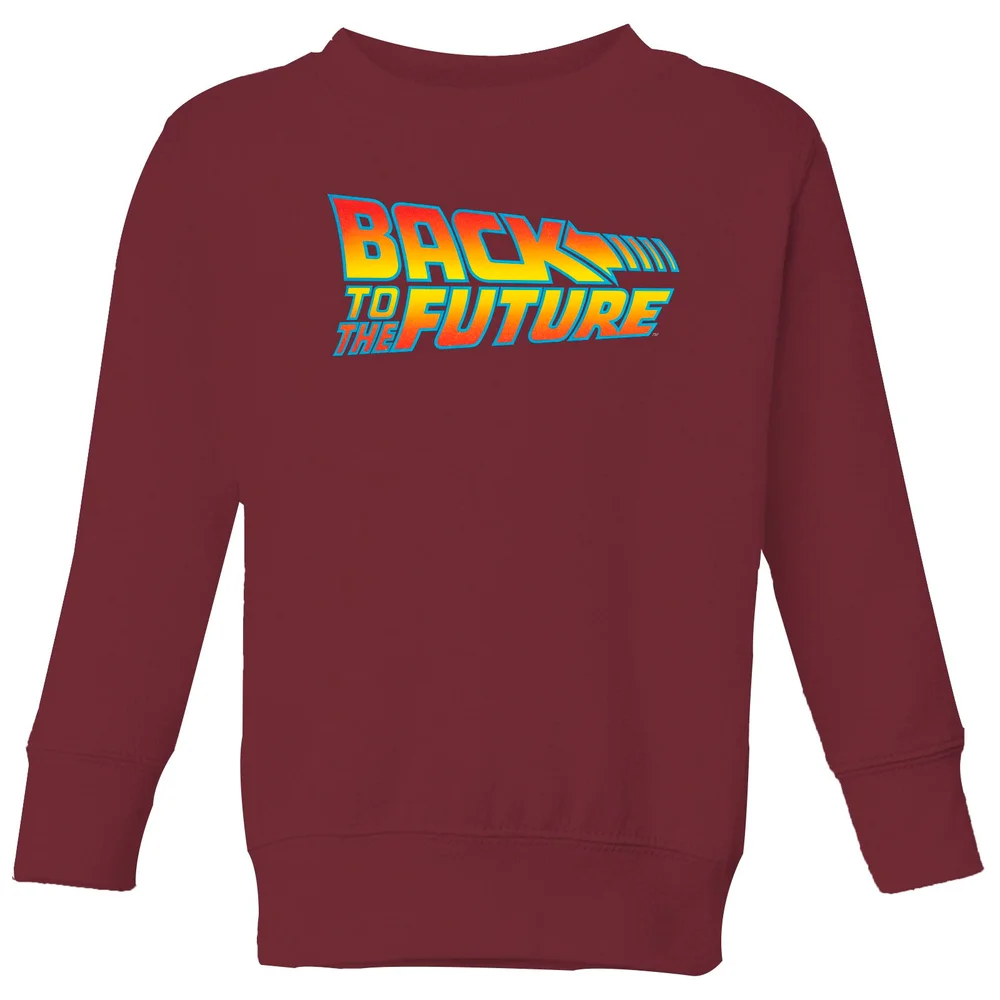 Back To The Future Classic Logo Kids' Sweatshirt - Burgundy - 3-4 Years Image 1