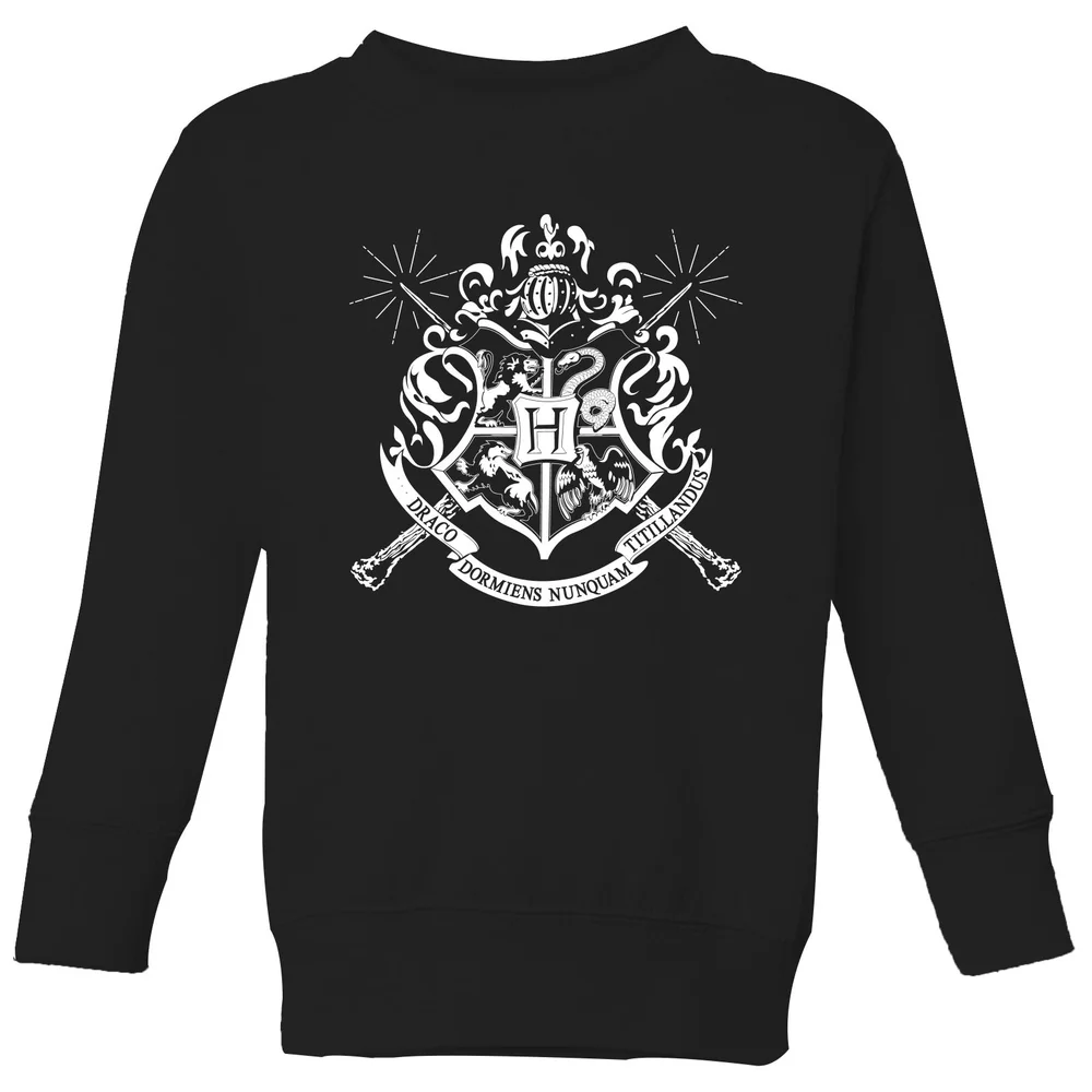 Harry Potter Hogwarts House Crest Kids' Sweatshirt - Black - 3-4 Years Image 1