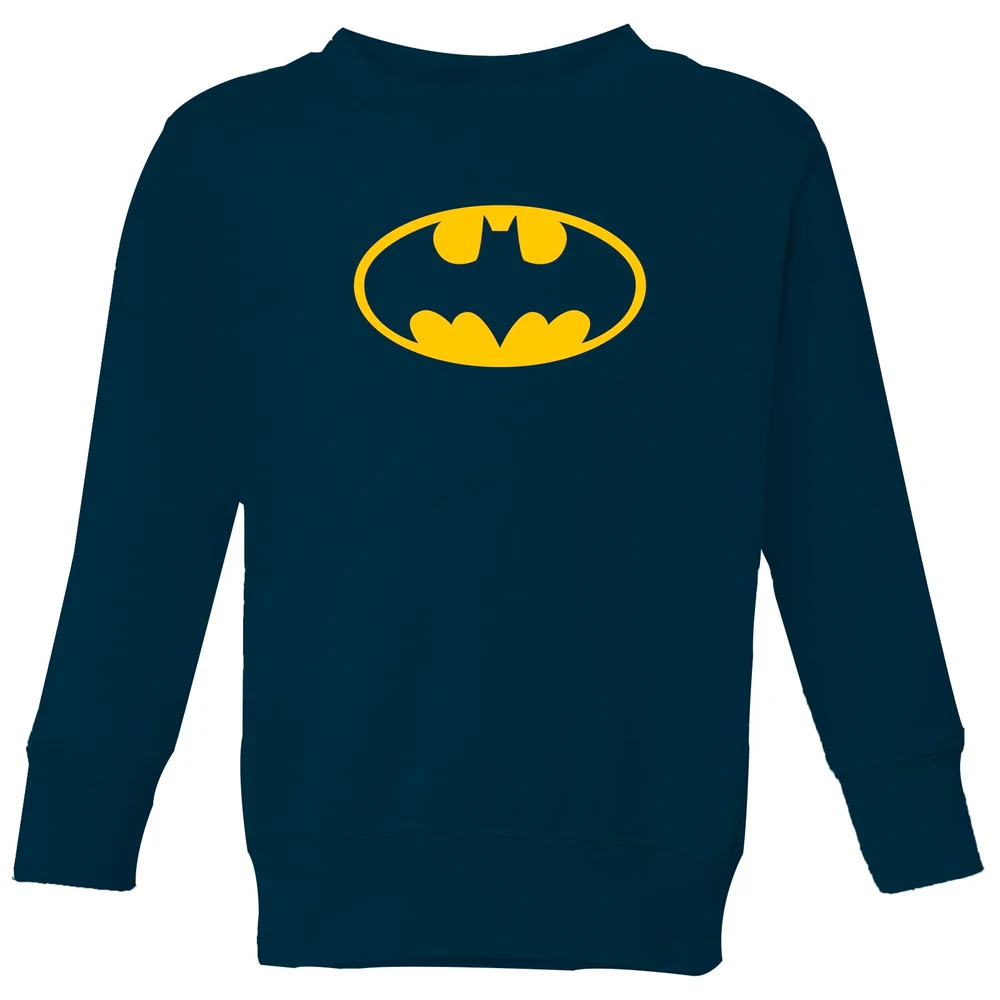 Justice League Batman Logo Kids' Sweatshirt - Navy - 3-4 Years Image 1