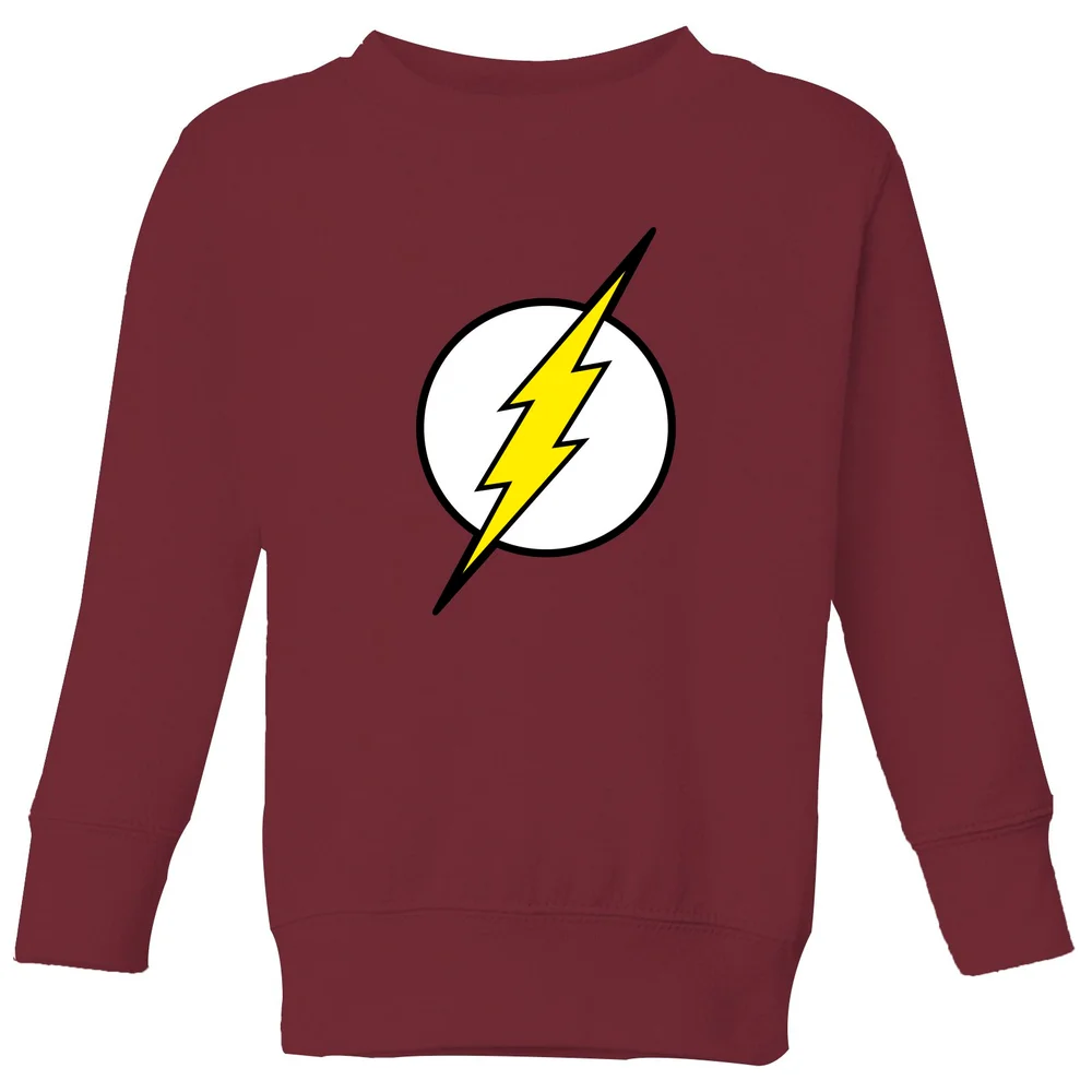 Justice League Flash Logo Kids' Sweatshirt - Burgundy - 3-4 Years Image 1