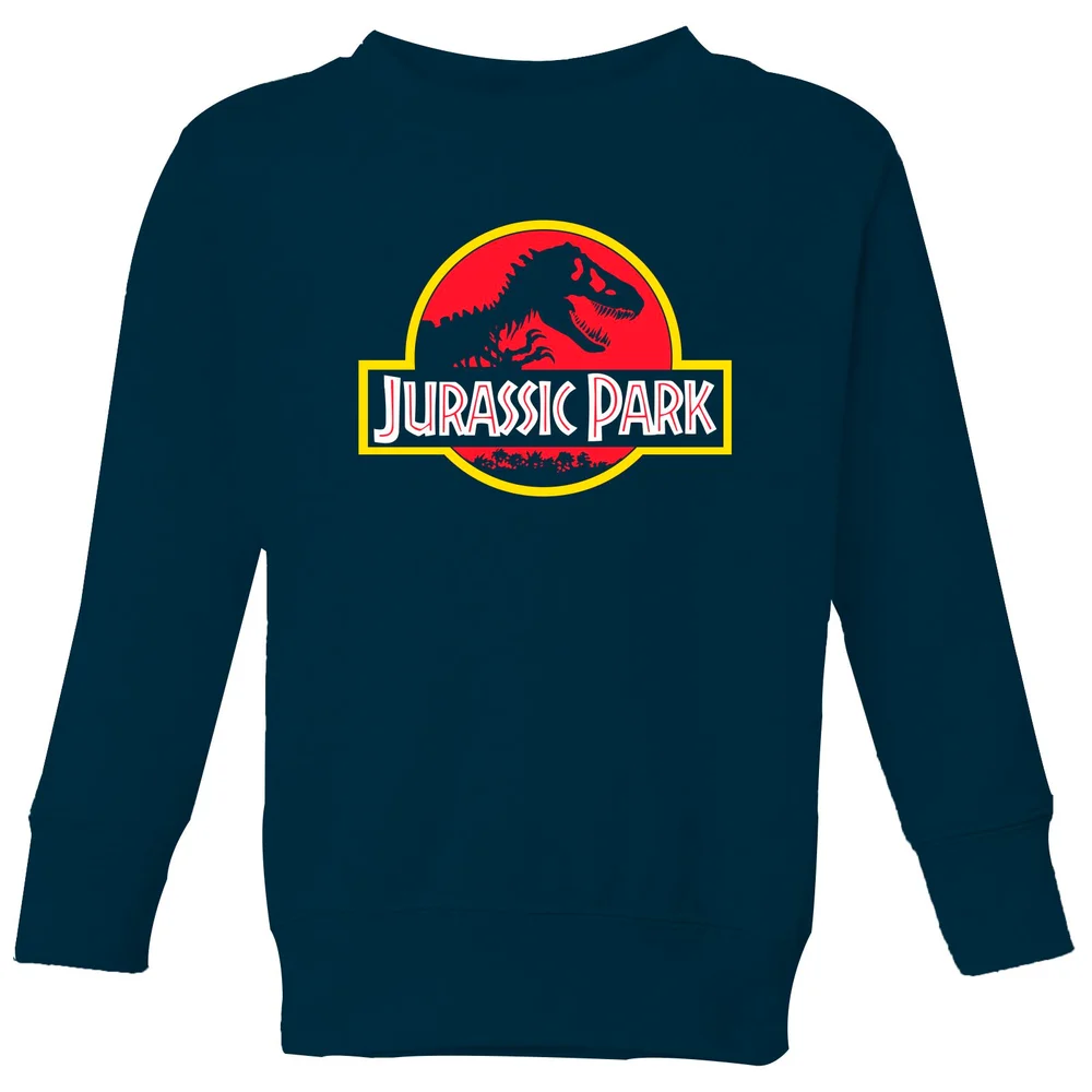 Jurassic Park Logo Kids' Sweatshirt - Navy - 3-4 Years Image 1