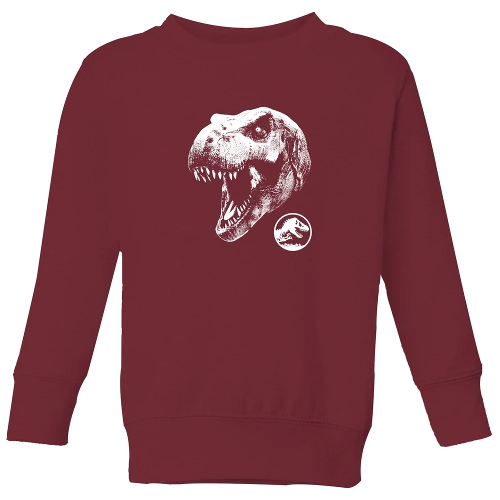 Jurassic Park T Rex Kids' Sweatshirt - Burgundy - 3-4 Years Image 1