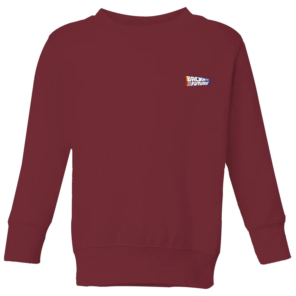 Back To The Future Kids' Sweatshirt - Burgundy - 9-10 Years Image 1