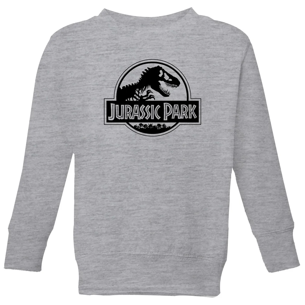 Jurassic Park Logo Kids' Sweatshirt - Grey - 3-4 Years Image 1
