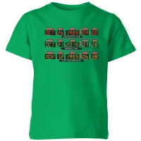 Back To The Future Destination Clock Kids' T-Shirt - Green