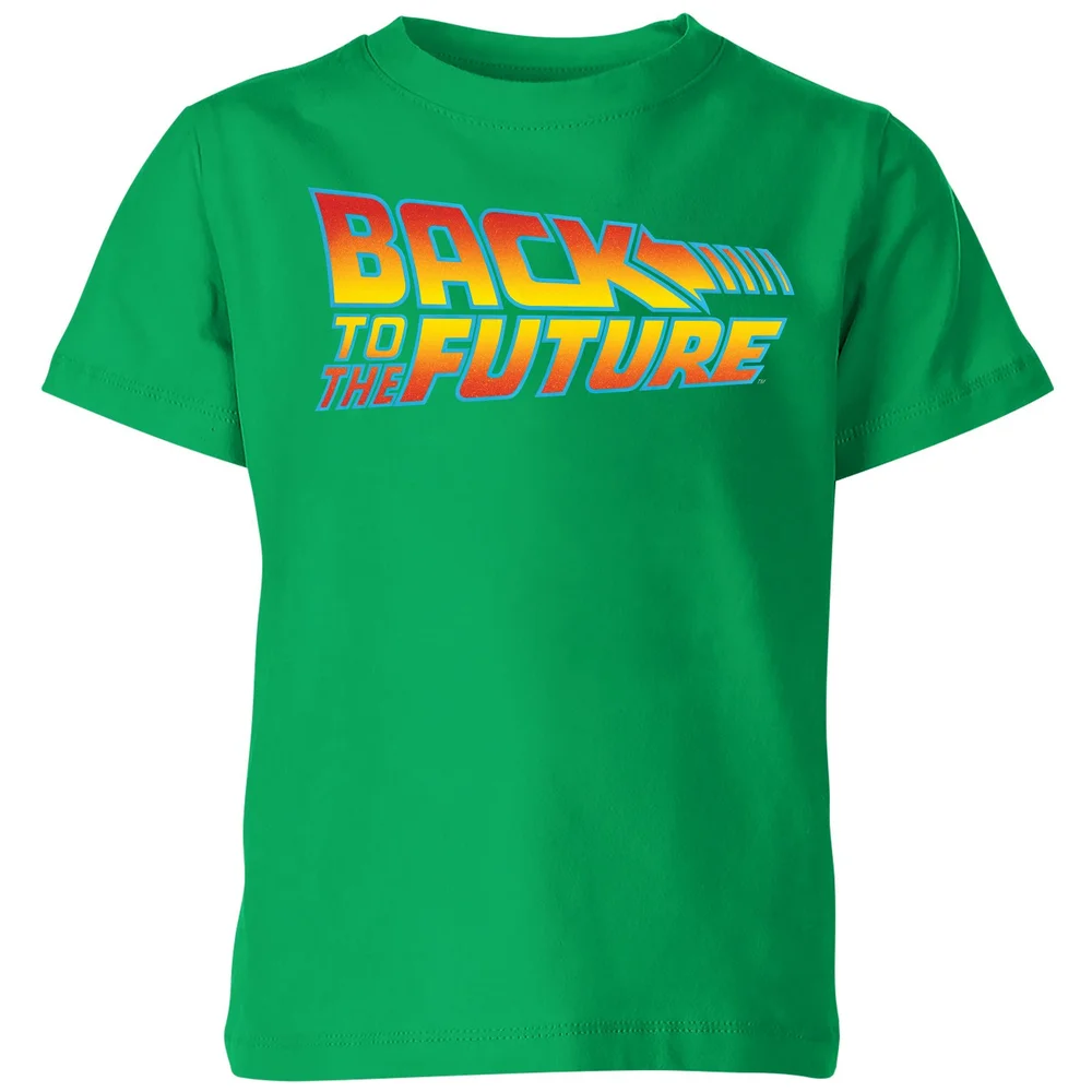 Back To The Future Classic Logo Kids' T-Shirt - Green - 3-4 Years Image 1
