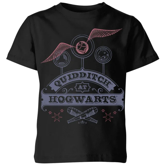 Harry Potter Quidditch At Hogwarts Kids' T-Shirt - Black