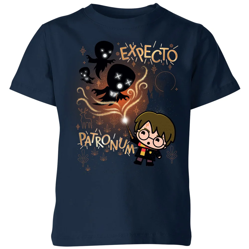 Harry Potter Kids Expecto Patronum Kids' T-Shirt - Navy - 3-4 Years Image 1