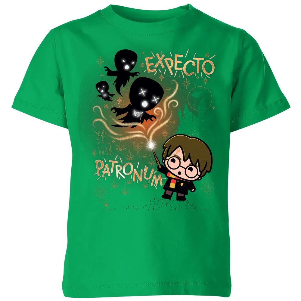 Harry Potter Kids Expecto Patronum Kids' T-Shirt - Green - 3-4 Years Image 1
