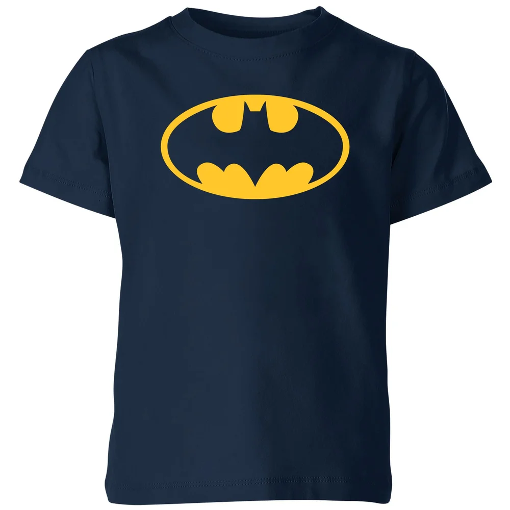 Justice League Batman Logo Kids' T-Shirt - Navy - 3-4 Years Image 1