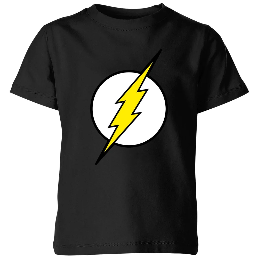 Justice League Flash Logo Kids' T-Shirt - Black - 3-4 Years Image 1