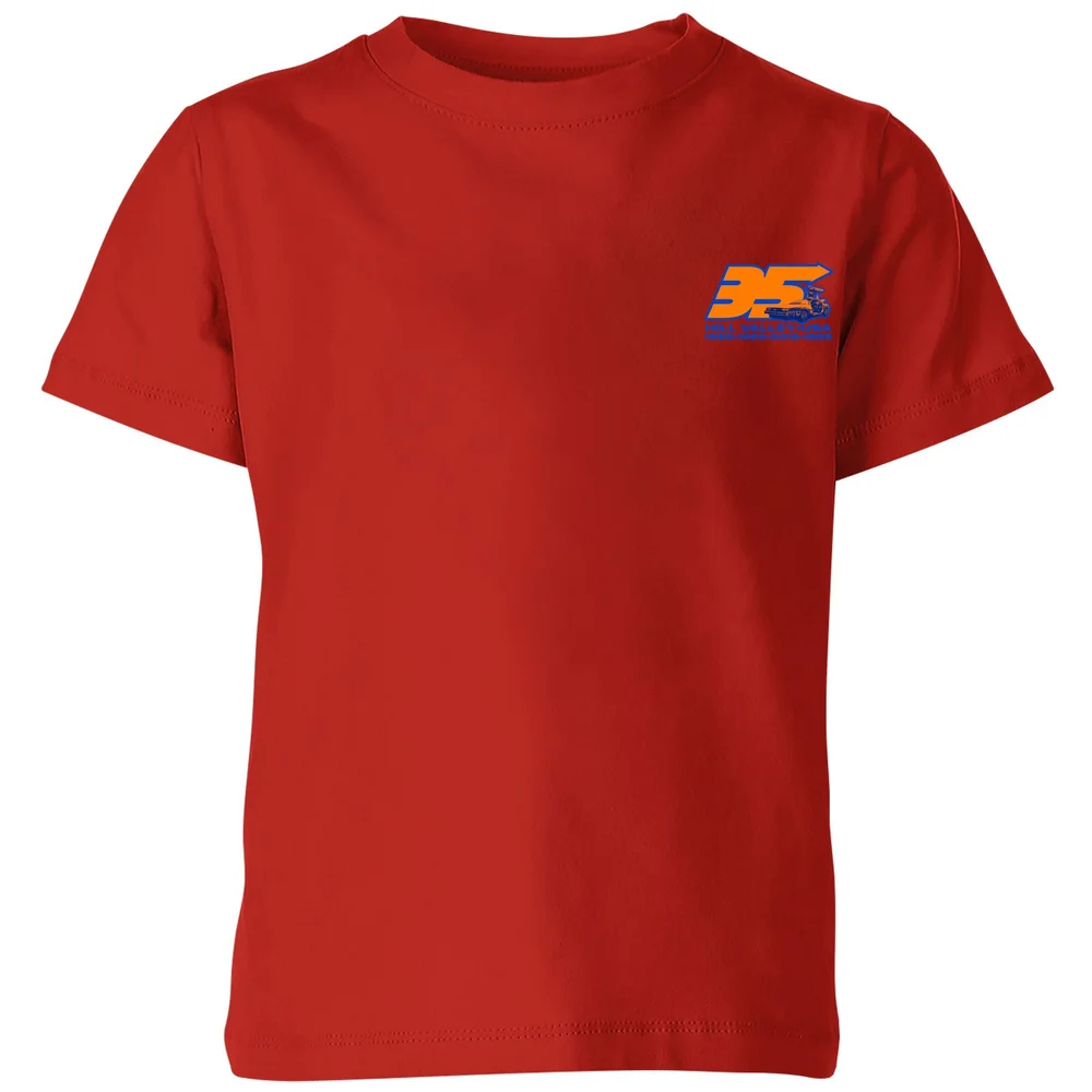 Back To The Future 35 Hill Valley Front Kids' T-Shirt - Red - 3-4 Years Image 1