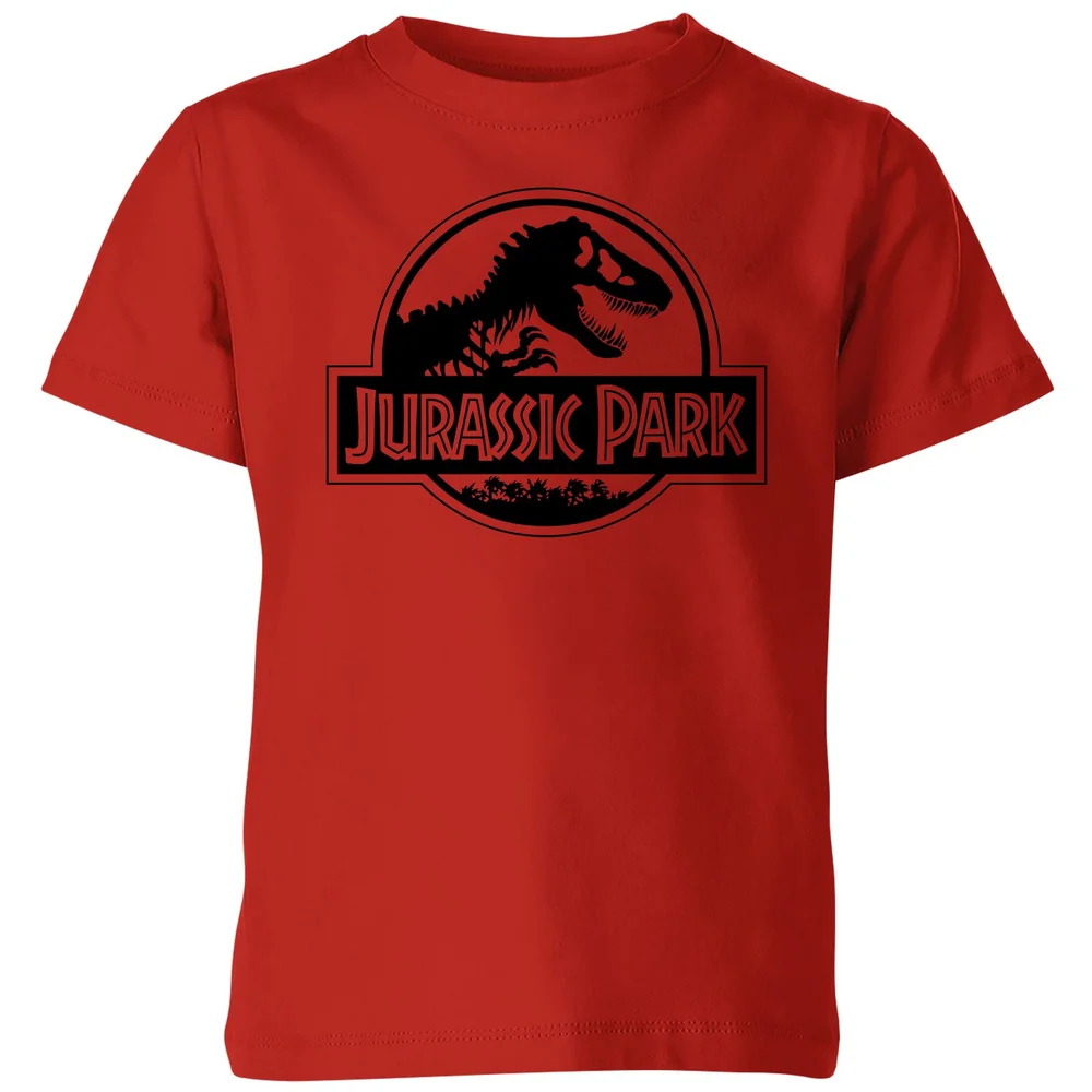 Jurassic Park Logo Kids' T-Shirt - Red - 3-4 Years Image 1