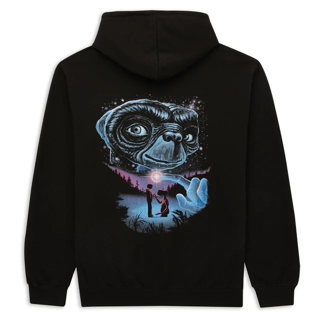 E.T. The Extra-Terrestrial X Ghoulish Silhouette Hoodie - Black