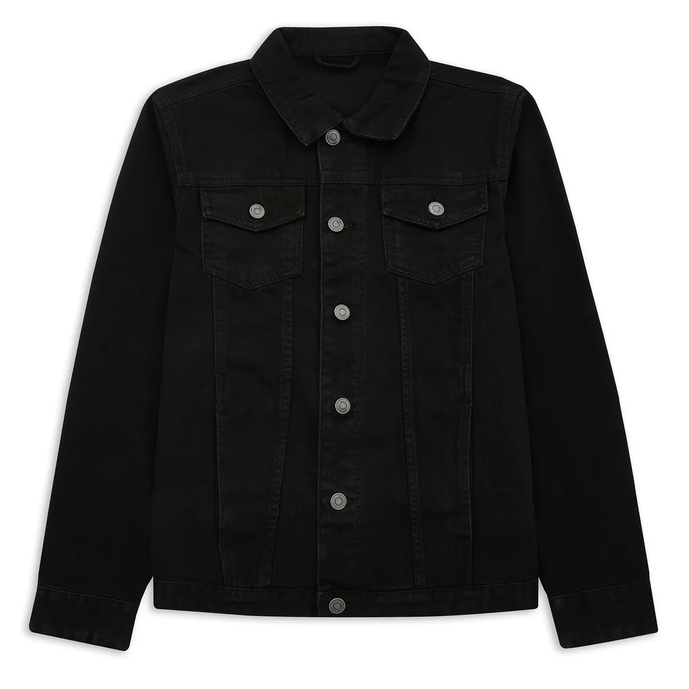 E.T. The Extra-Terrestrial X Ghoulish Denim Jacket - Black - S - Black Image 1