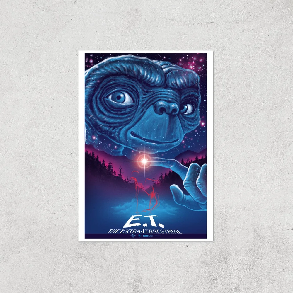 E.T. The Extra-Terrestrial X Ghoulish Print Giclee Art Print - A4 - Print Only Image 1