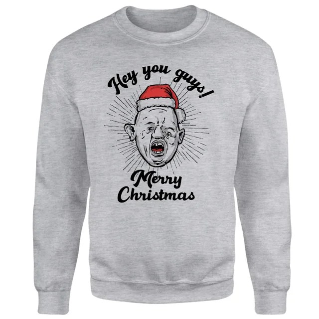 The Goonies HO! HO! HO! You Guys! Christmas Jumper - Grey