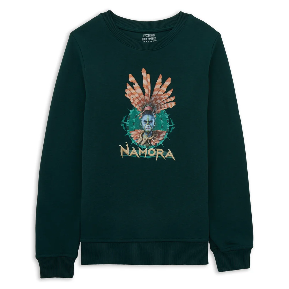 Wakanda Forever Namora Kids' Sweatshirt - Green - 3-4 Years - Green Image 1