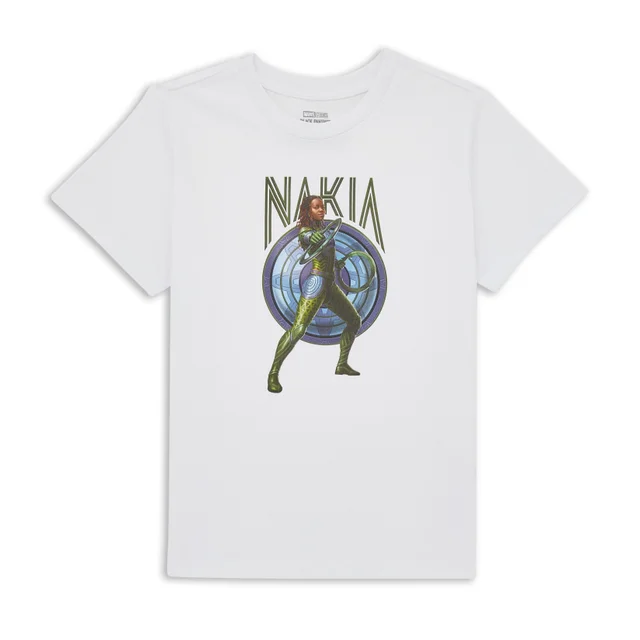 Wakanda Forever Nakia Kids' T-Shirt - White