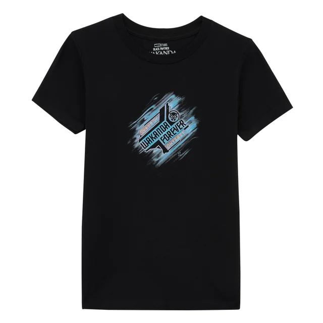 Wakanda Forever Fade Kids' T-Shirt - Black