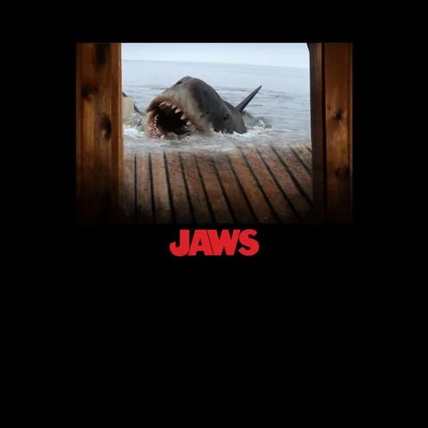 Jaws Shark Scene Hoodie - Black