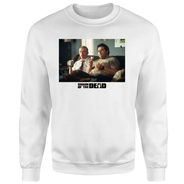 Shaun of the Dead Crisis Worsens Sweatshirt - White