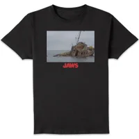 Jaws Sinking Boat Scene Unisex T-Shirt - Black - undefined undefined