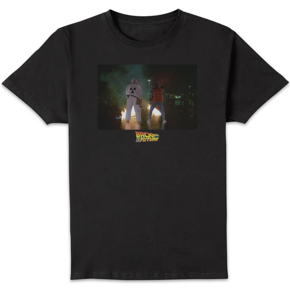 Back to the Future First Test Unisex T-Shirt - Black - S Image 1