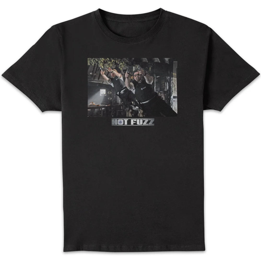 Hot Fuzz Pub Scene Unisex T-Shirt - Black - S Image 1
