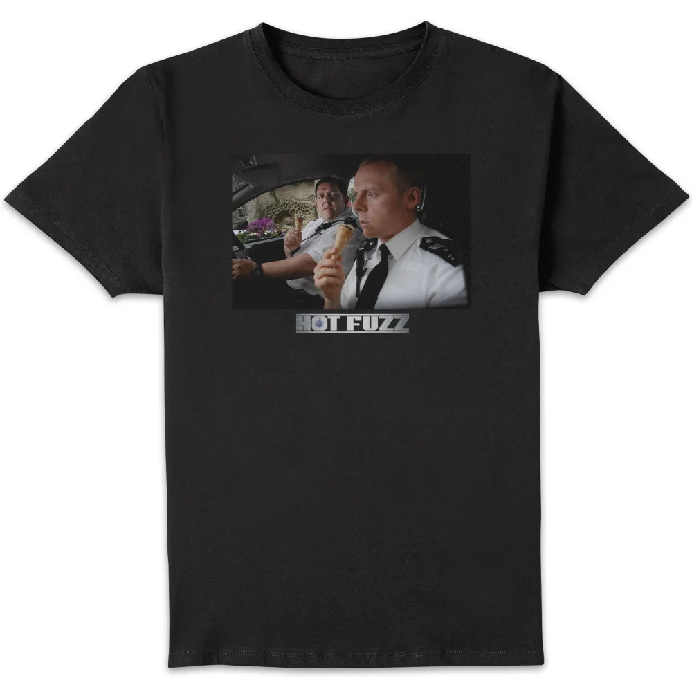 Hot Fuzz Ice Cream Scene Unisex T-Shirt - Black - S Image 1