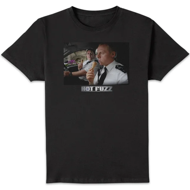 Hot Fuzz Ice Cream Scene Unisex T-Shirt - Black