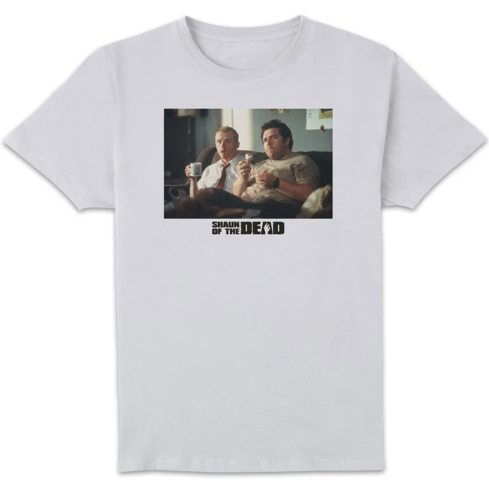Shaun of the Dead Crisis Worsens Unisex T-Shirt - White - S Image 1