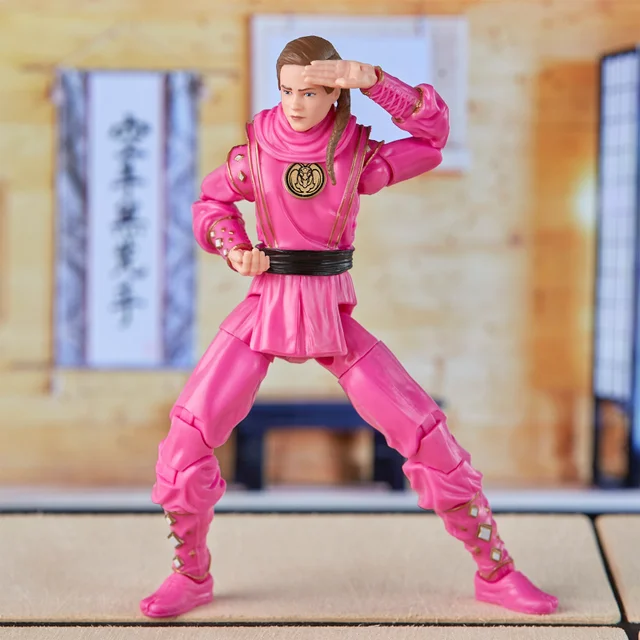 Hasbro Power Rangers Lightning Collection Mighty Morphin X Cobra Kai Samantha LaRusso Pink Mantis Ranger Action Figure