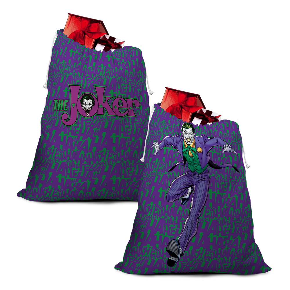 The Joker Logo Christmas Santa Sack Image 1