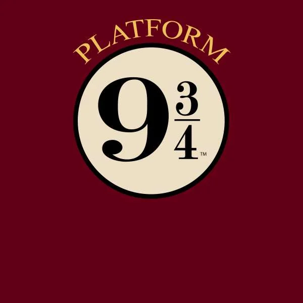 Harry Potter Platform 9 3/4 Hoodie - Burgundy