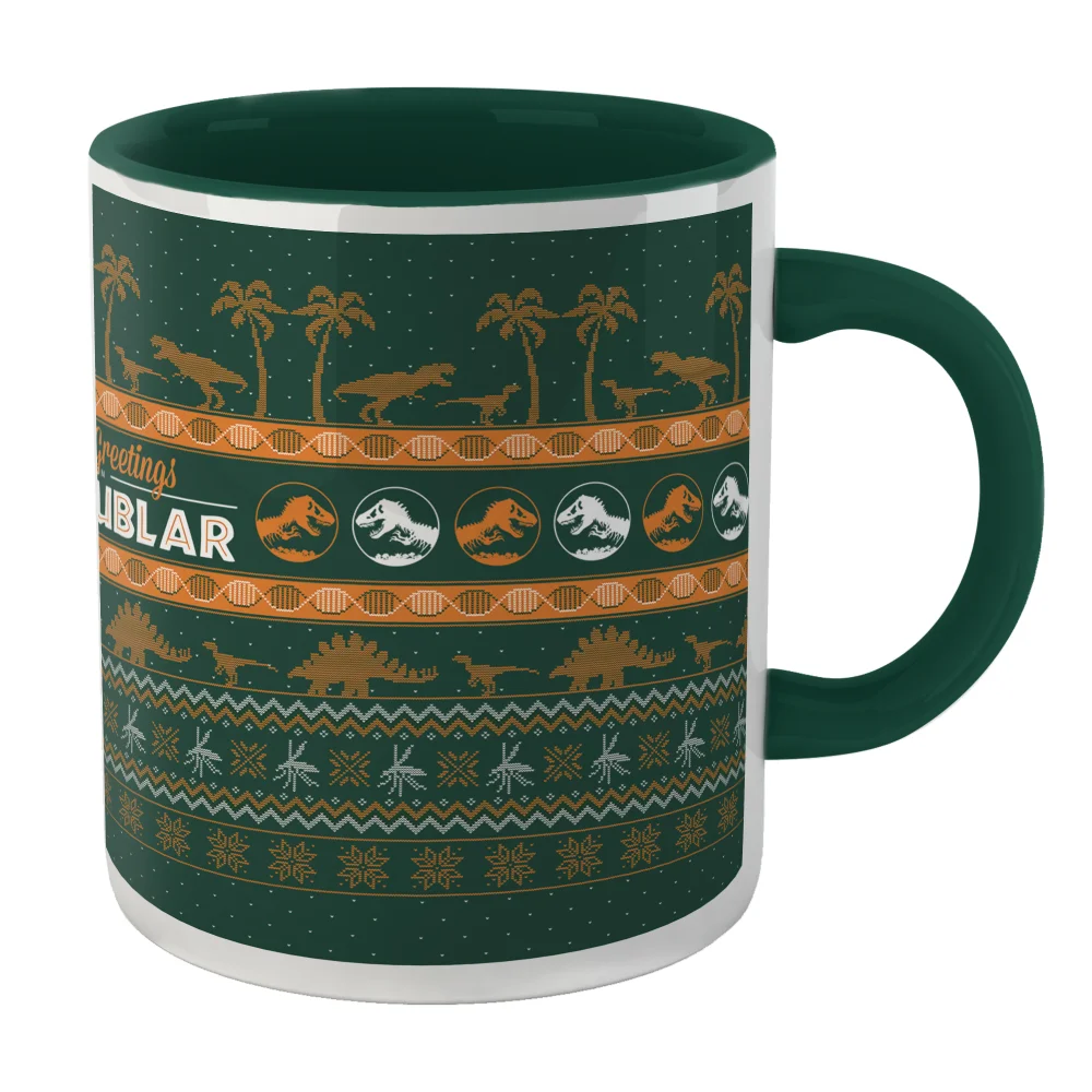Seasons Greetings From Isla Nublar Mug - Green Image 1
