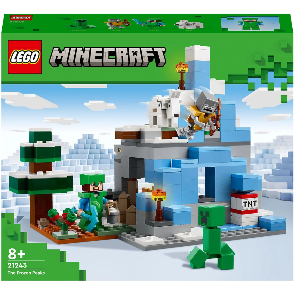 LEGO Minecraft: The Frozen Peaks Cave Mountain Set (21243) Image 1
