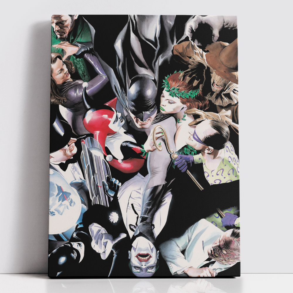Decorsome x Batman Rogues Gallery Rectangular Canvas - 12x18 inch Image 1