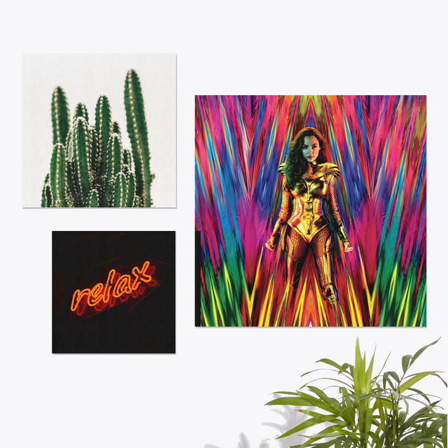 Decorsome x Batman The Dark Knight Poster Rectangular Canvas