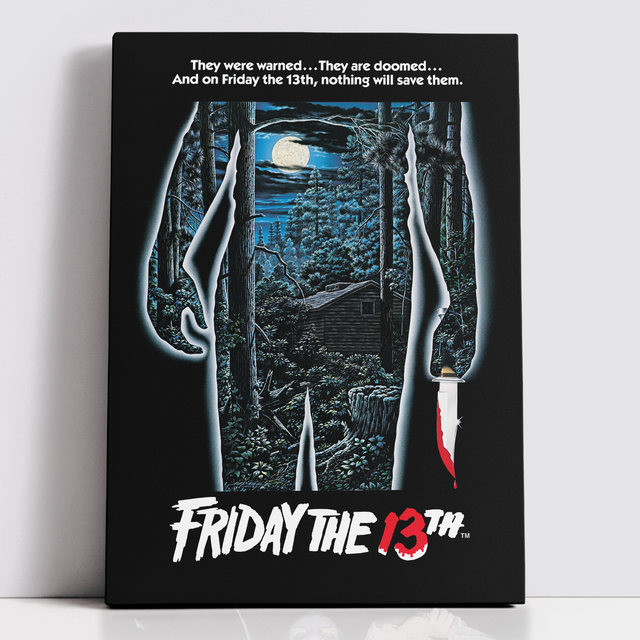 Decorsome x Friday the 13th Classic Poster Rectangular Canvas