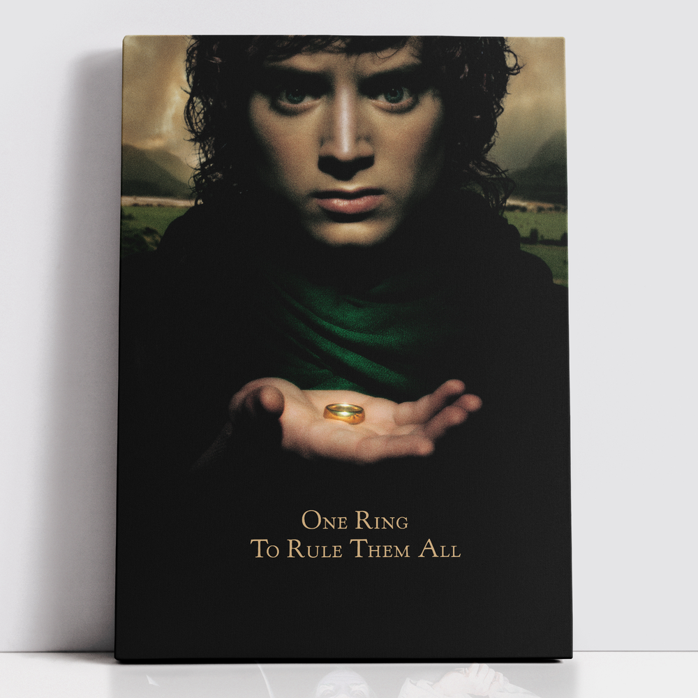 Decorsome x Lord Of The Rings One Ring To Rule Them All Rectangular Canvas - 20x30 inch Image 1