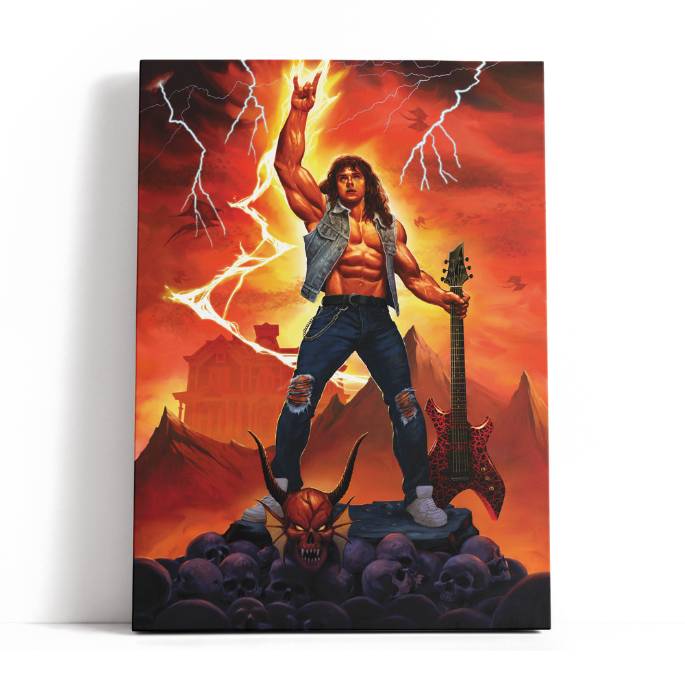 Decorsome x Stranger Things Eddie Munson Rectangular Canvas - 12x18 inch Image 1
