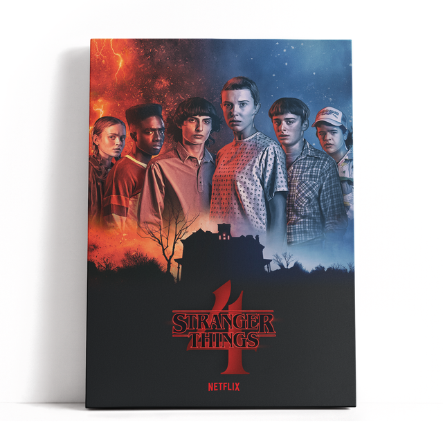 Decorsome x Stranger Things Season 4 Cast Rectangular Canvas