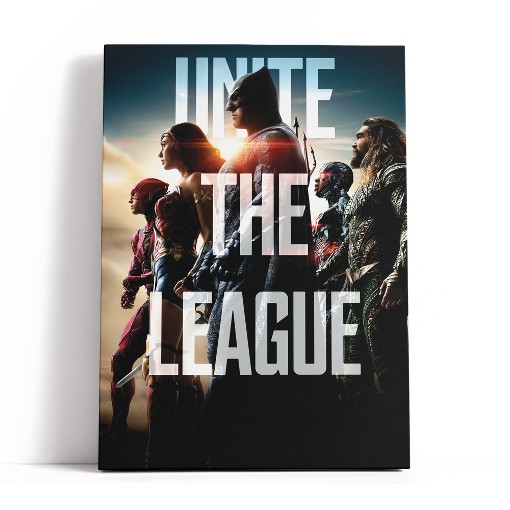 Decorsome x Justice League 2017 Unite The League Rectangular Canvas - 12x18 inch Image 1