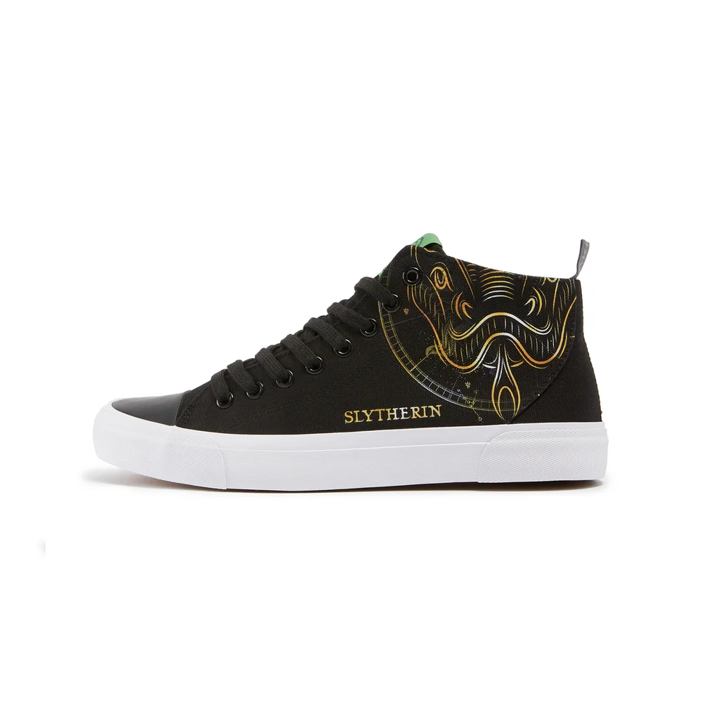 Akedo x Harry Potter Houses Slytherin High Top - Black - UK 3 / EU 35.5 / US Men's 3.5 / Women's 5 Image 1